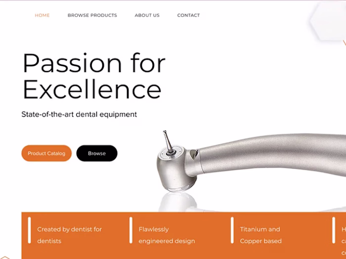 Dental Supply Store Website