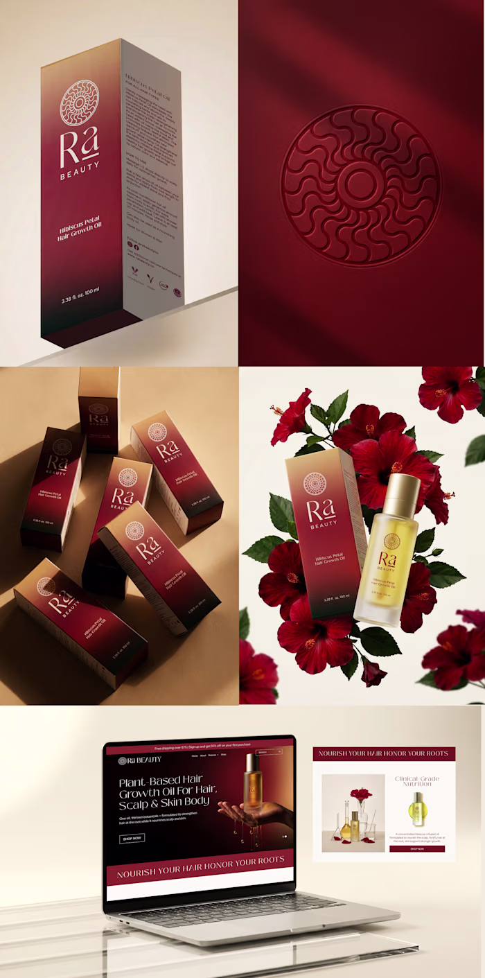 Ra Beauty Brand Identity and Visual Design