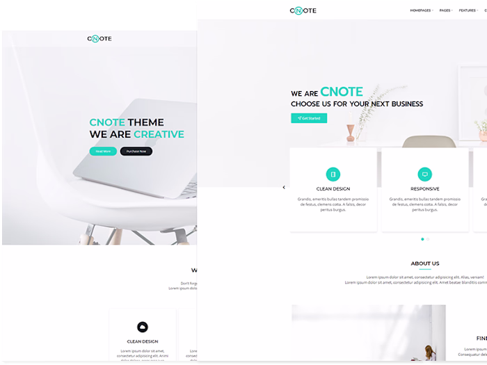 Overview | cNote Responsive Template