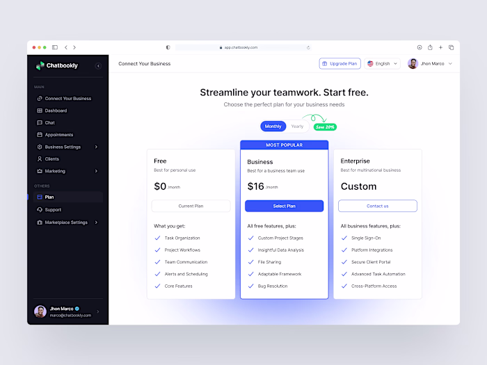 Chatbookly is an AI-powered WhatsApp booking platform that h...