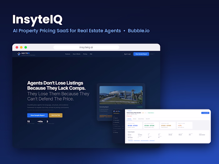 Property Pricing SaaS for Real Estate Agents