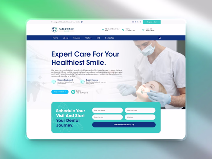 ✨ SmileCare Clinic | Modern