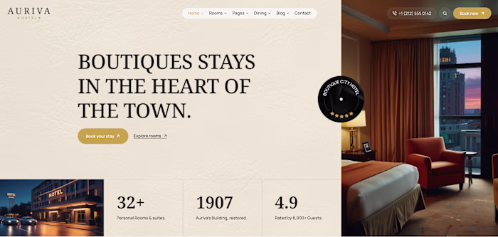 A boutique hotel experience designed