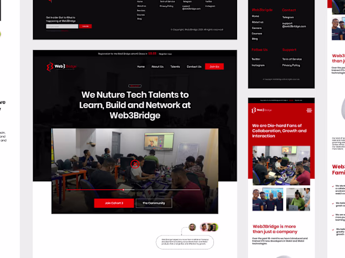 Web3Bridge Website Design