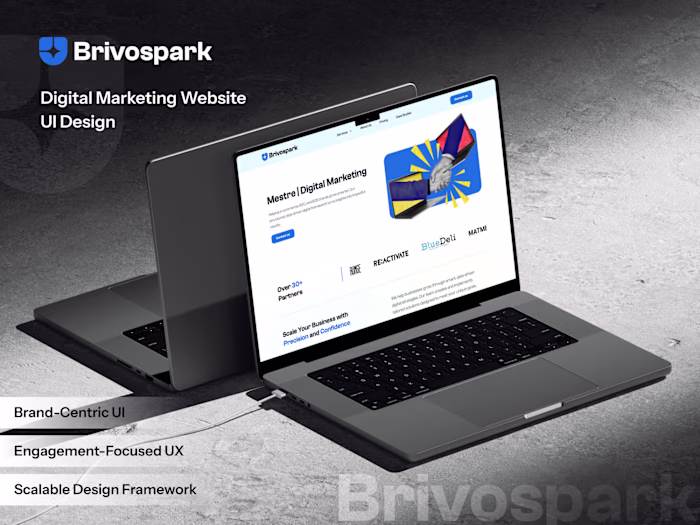 Brivospark – Digital Marketing Landing Page Design