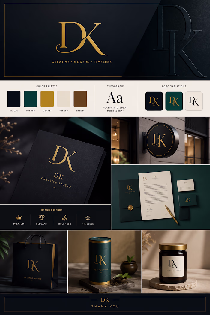 Luxury Modern Brand Identity &