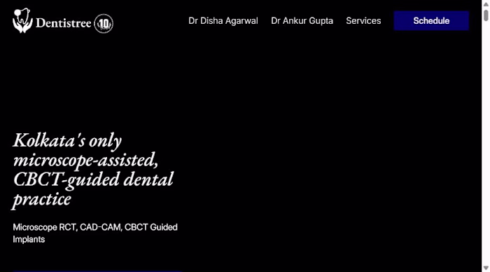 Dentistree: Framer Website for a Specialist Dental Clinic