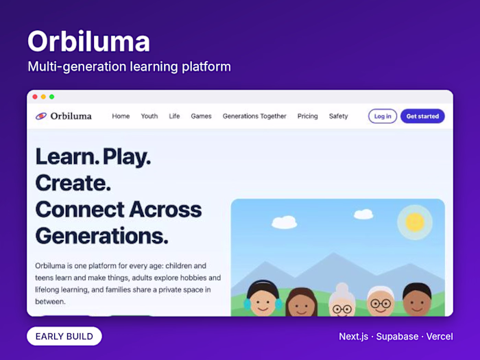 Orbiluma: Learning and Play Across Generations