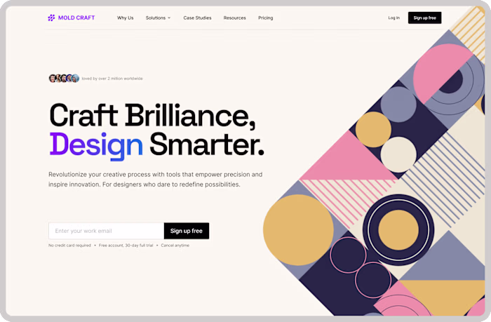 SaaS Landing Page UI/UX Design