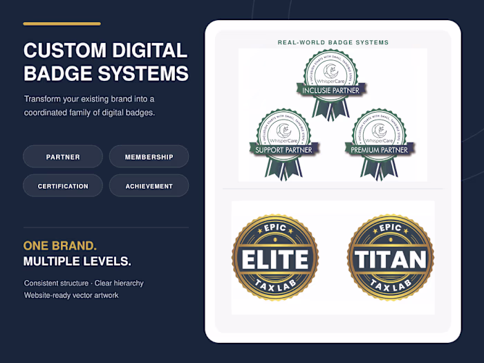 Custom Digital Badge Systems for Web & SaaS