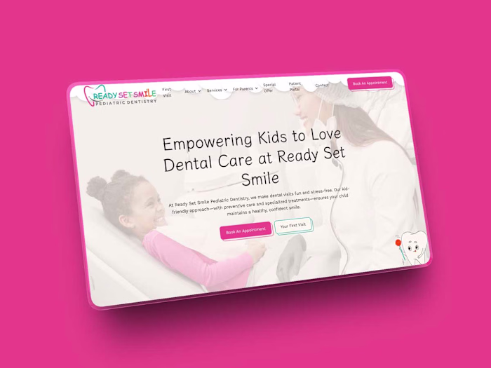 Ready, Set, Smile - a Kid-Friendly Dental Website Experience
