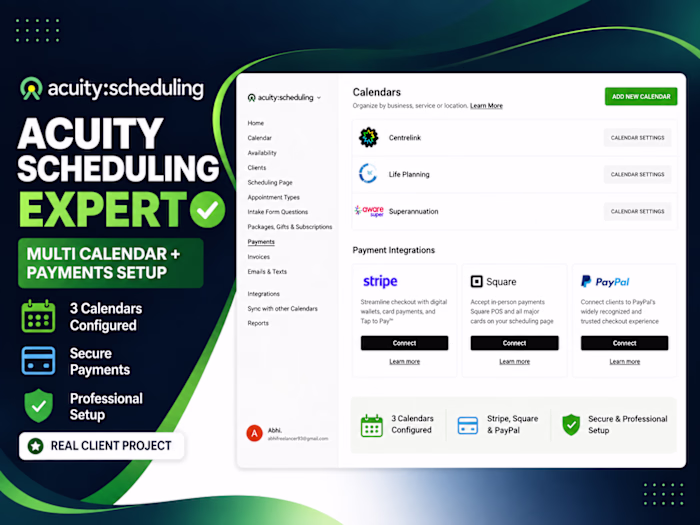 Complete Acuity Scheduling Setup for Multi-Service Business