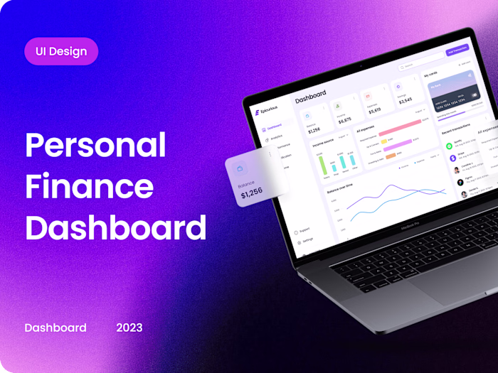 Epicurious - Finance Dashboard Design 