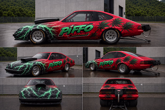 Designed a custom vehicle wrap