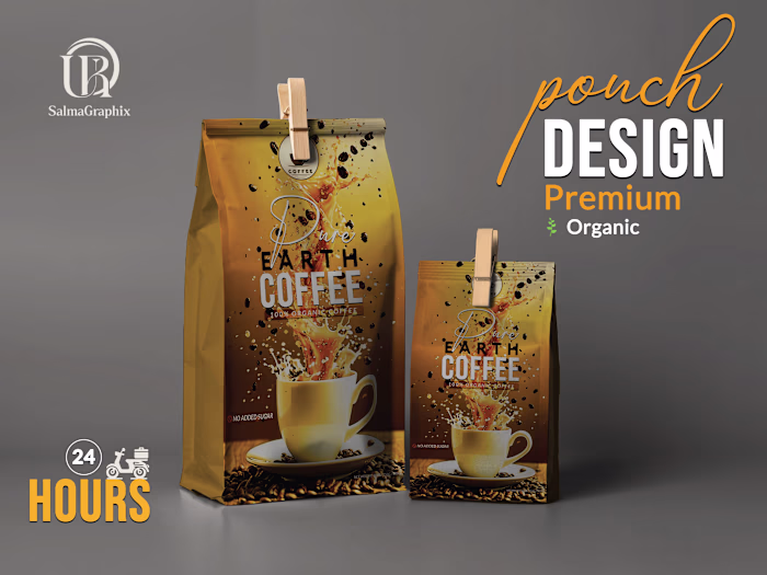 🚀 Premium Coffee Pouch Packaging Design ☕ Just completed a ...
