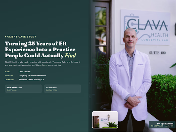 I Helped Longevity Doctor Build a Digital Presence