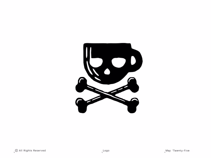Caffeine or Coffin Logo Design