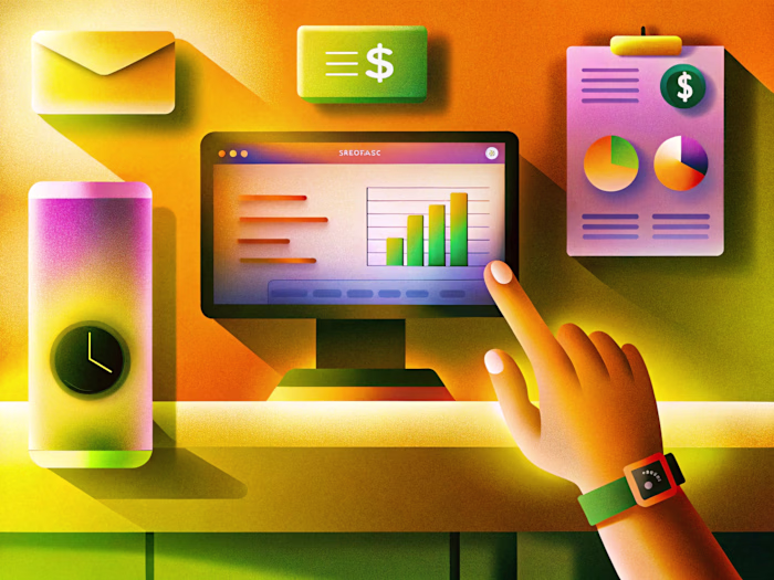 📊 Fintech Dashboard Illustration