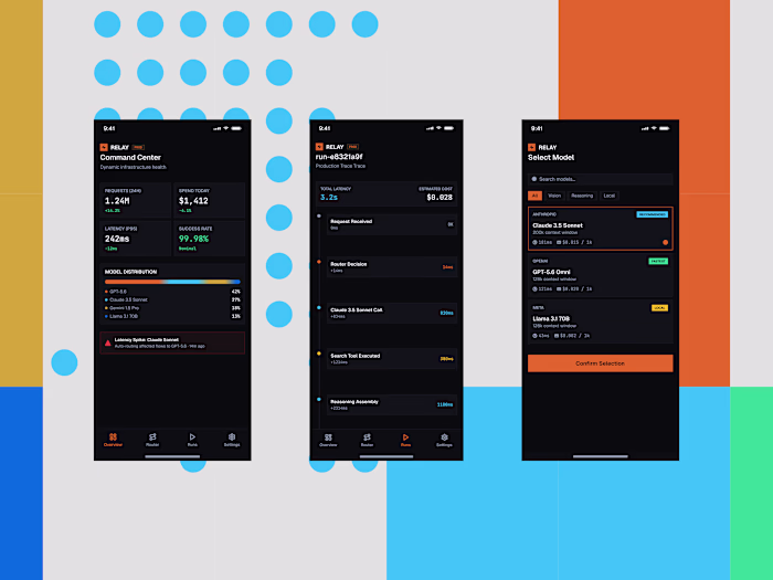 Some quick mockups for Relay,