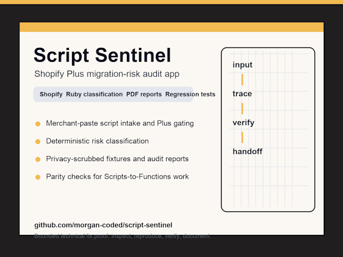 Script Sentinel - Shopify Plus