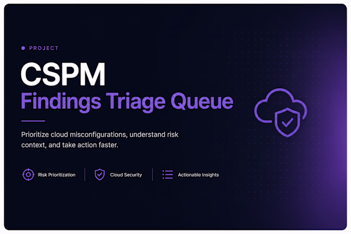 CSPM Findings Triage Queue
