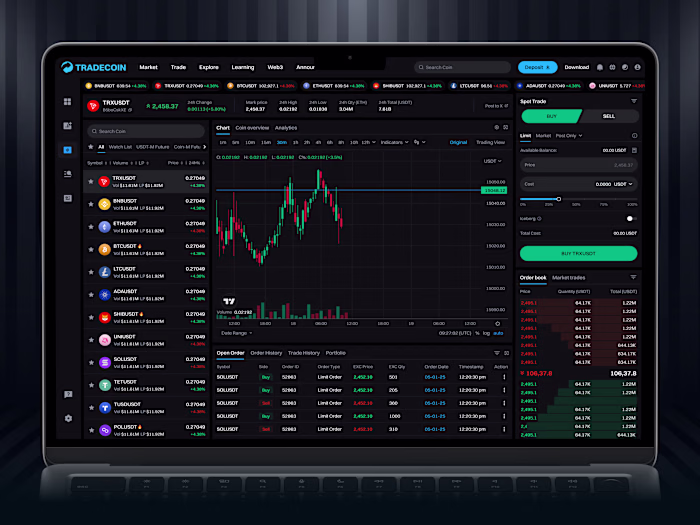 Tradecoin – Crypto Trading Web App