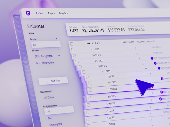 A SaaS interface can look