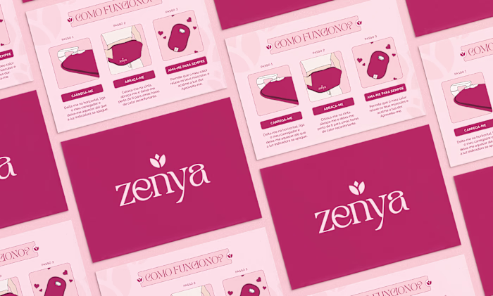 Zenya Care | Heating Pad | Print & Packaging Design