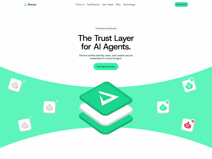 Dhruva - Landing Page, Animated