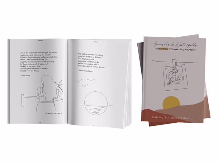 Sunsets and Waterfalls Poetry Book
