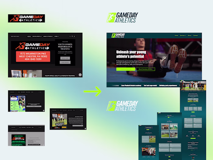 Modern Website Redesign in Framer for Youth Sports Center
