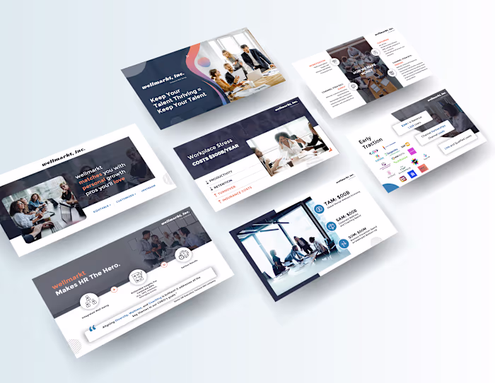 Wellmarkt Pitch Deck Design