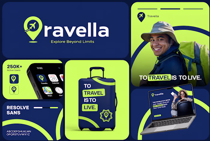 Brand identity for a traveling