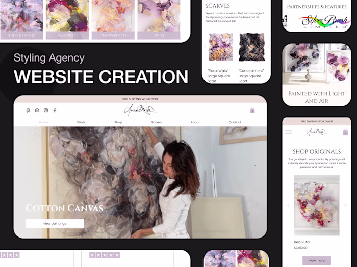 Revitalising an E-commerce Platform for Abstract Floral Art