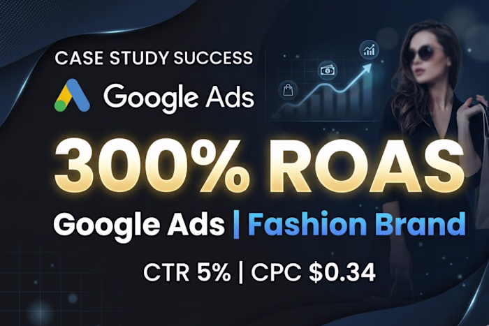 Google Ads for Fashion Brand — 300% ROAS in 1 Week
