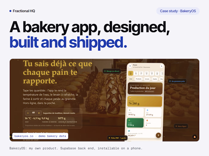 A production operations platform, built full-stack and shipped
