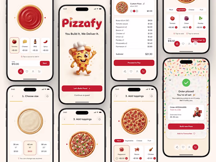 Pizzafy — Gamified Pizza Builder App
