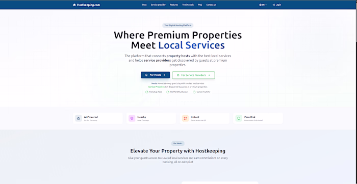 Hostkeeping — Guest Services Platform