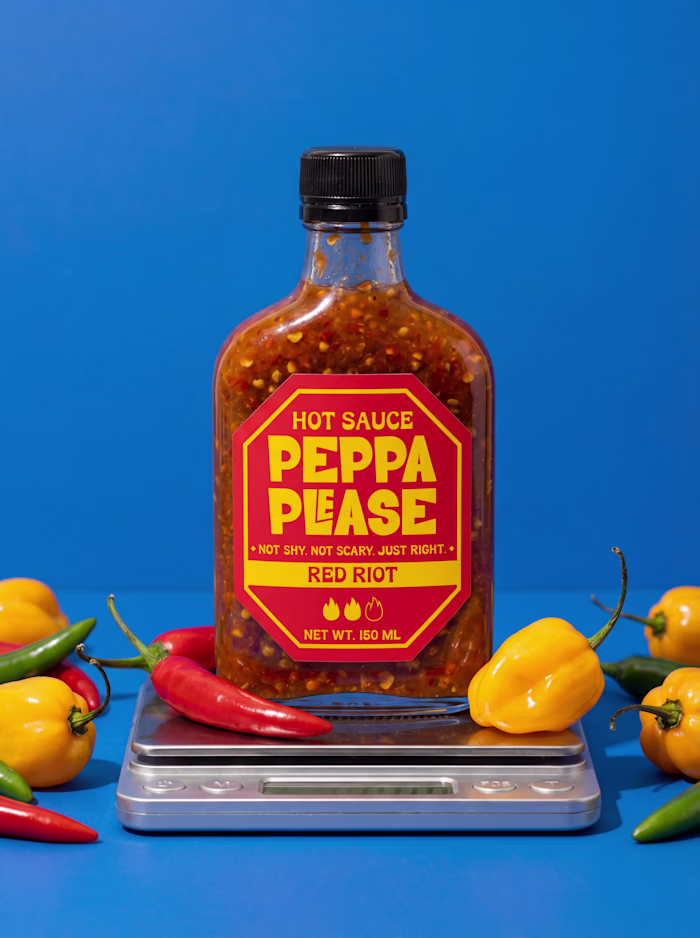 Branding exploration for Peppa Please 🌶️ A hot sauce brand ...