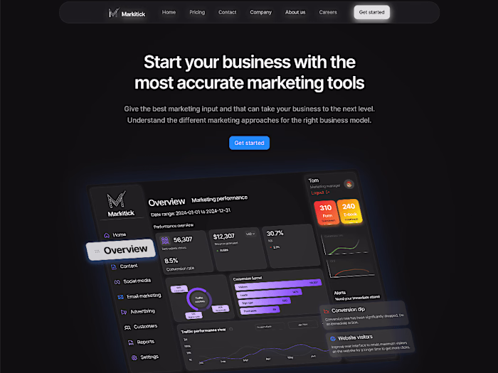 Marketing website template