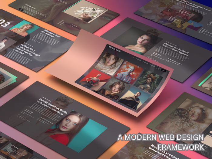 Stylish UI Design for Fashion Consultancy