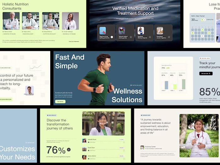 Personalized Health, Wellness & Medical Support Pitch Deck
