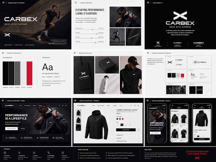 Carbex Premium Sports Lifestyle Brand Concept