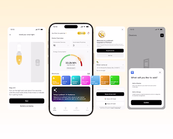 LuxSmart: A High-End Smart Home Control App