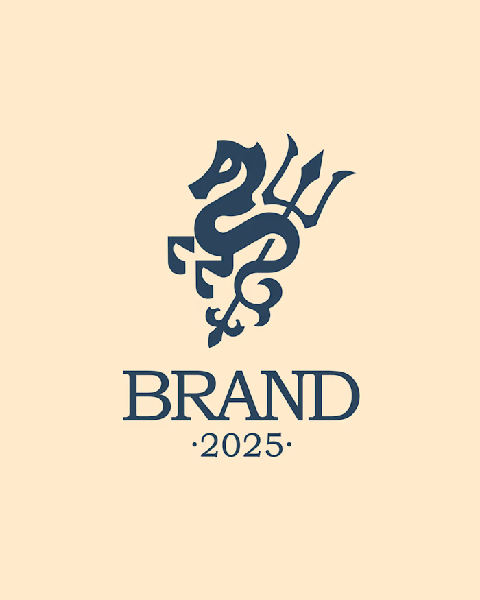 Seahorse Trident Logo design for sale crafted by Anhdodes Pu...