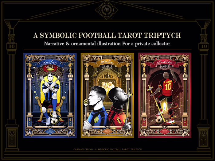 A Symbolic Football Tarot Triptych