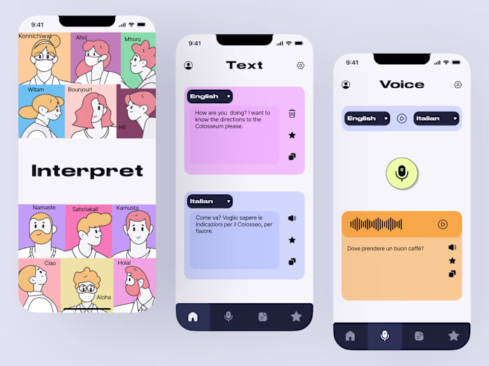 Language translator app