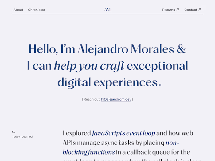 Alejandro's Site