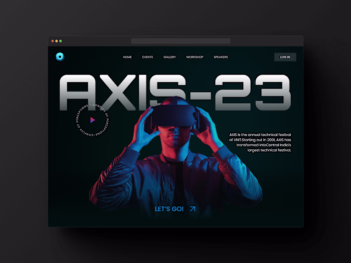 AXIS-23 Website Redesign | Web Design Project