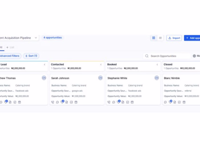 Designed a CRM pipeline system